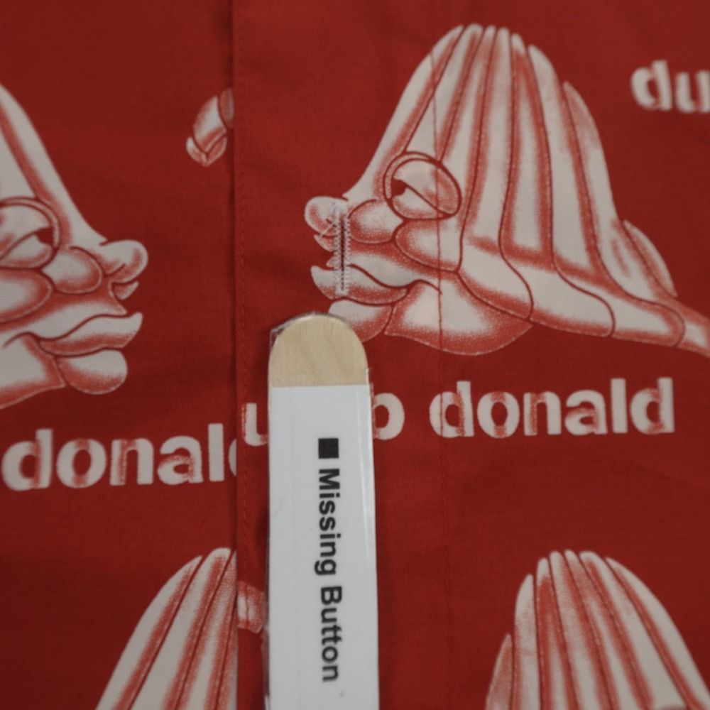 Platinum FUBU Shirt Mens XXL Red Fat Albert Dumb Donald Streetwear Short Sleeve - Picture 13 of 16